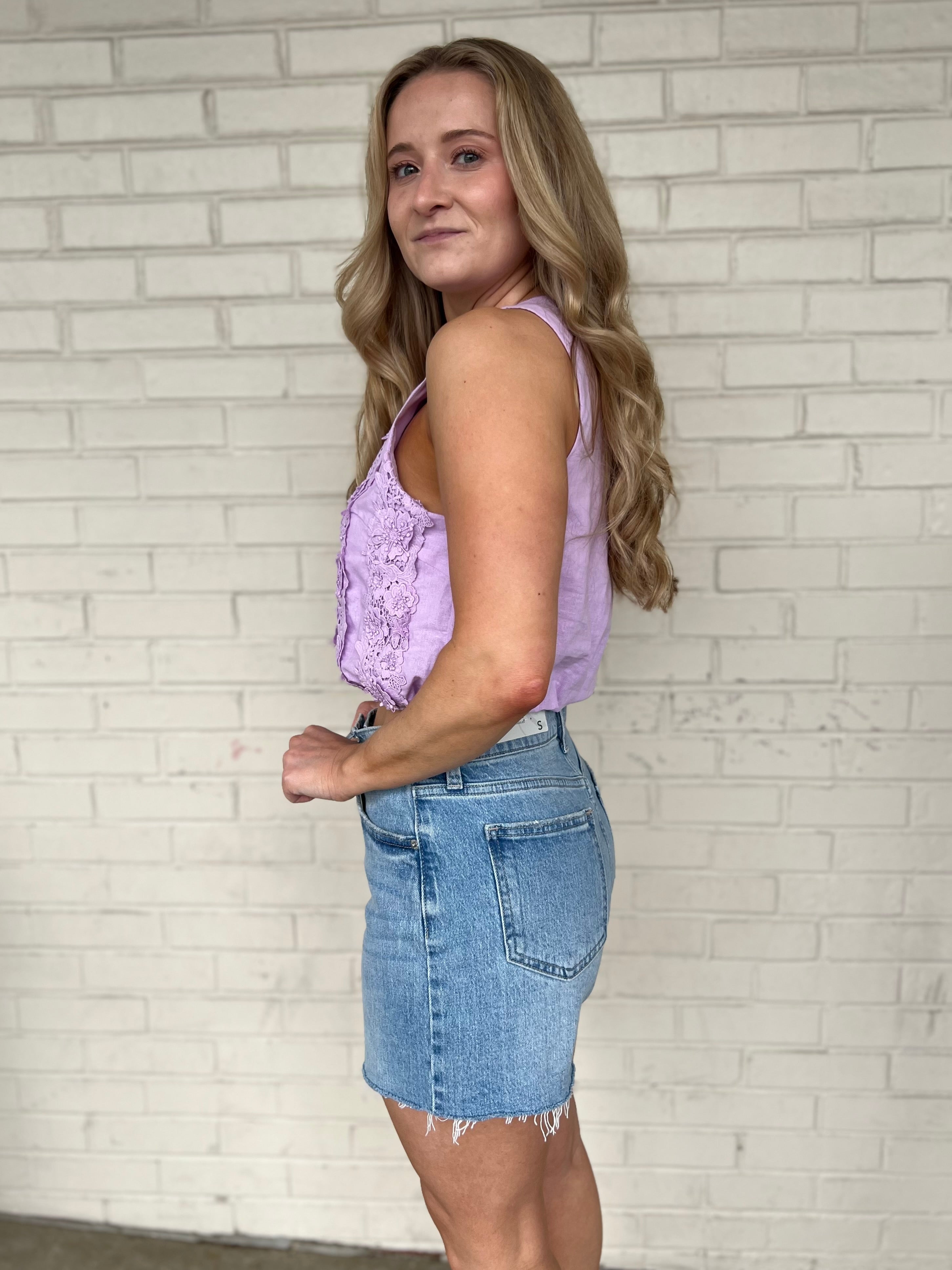 Lalavon | Whitley Sleeveless Crop Top | Sweetest Stitch Boutique