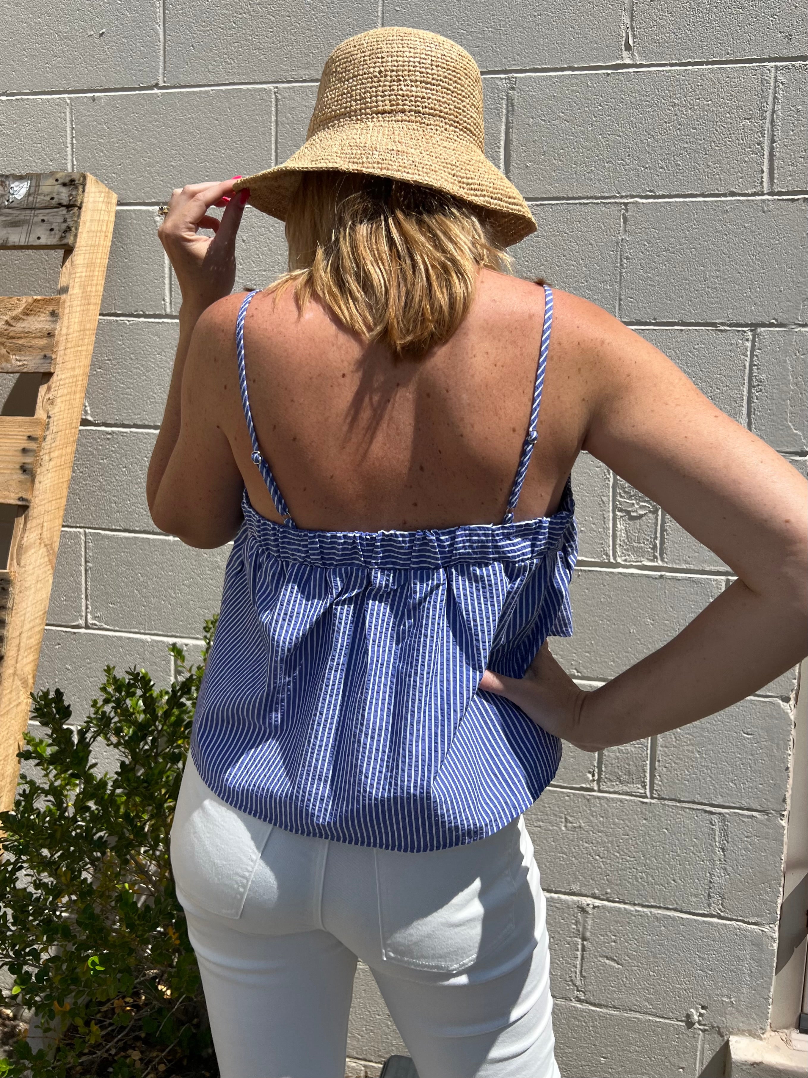 THML | Emilee Cropped Sleeveless Striped Tank | Sweetest Stitch