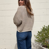 Crescent | Alondra Contrast Trim Sweater | Sweetest Stitch Boutique