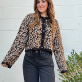 Miou Muse | Lena Button Front Leopard Sweater | Sweetest Stitch