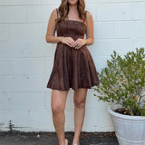 Olivaceous | Hana Suede Mini Dress | Sweetest Stitch Boutique