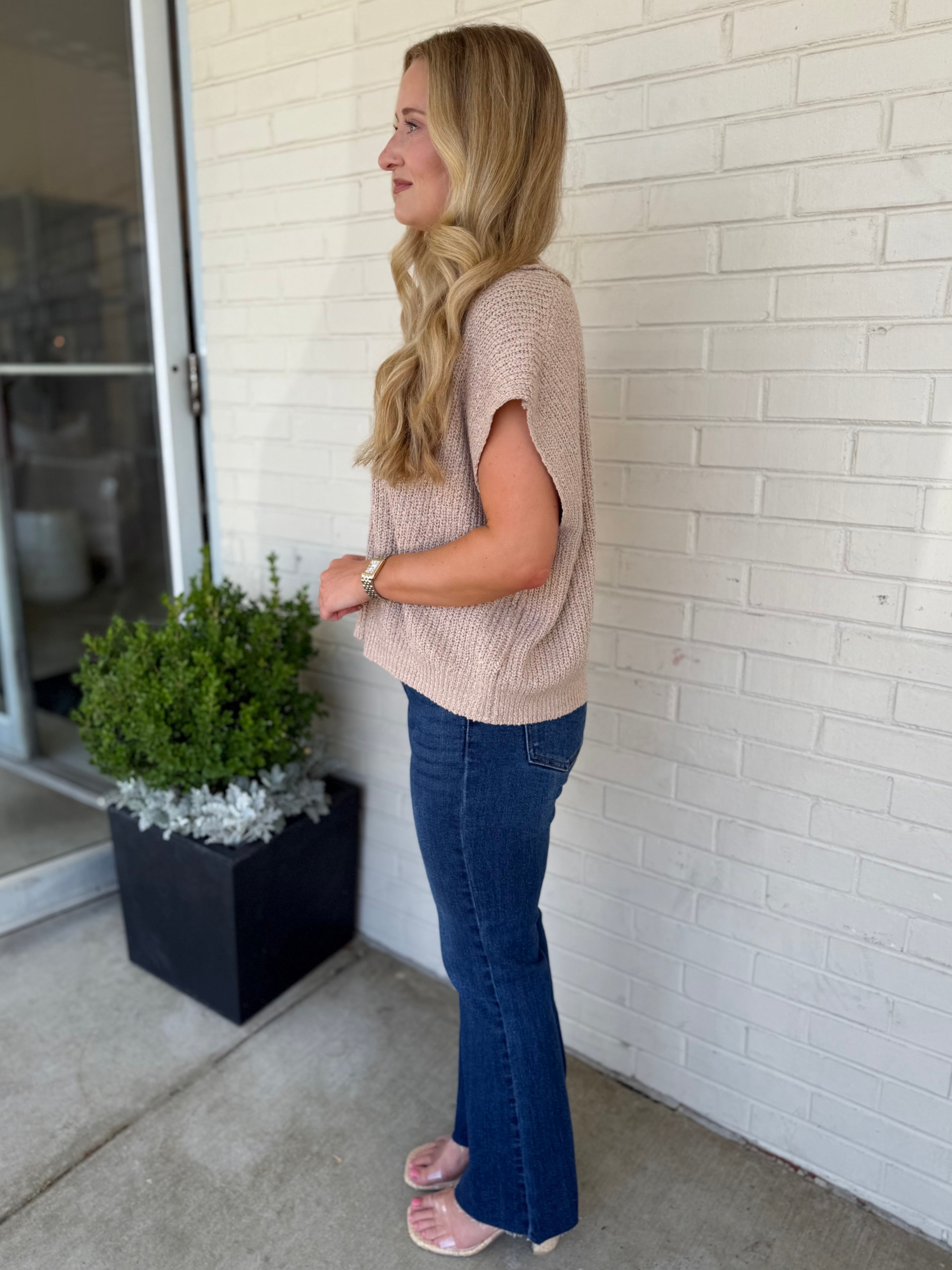 Just Black Denim | Charlotte Cropped Flare Jeans | Sweetest Stitch