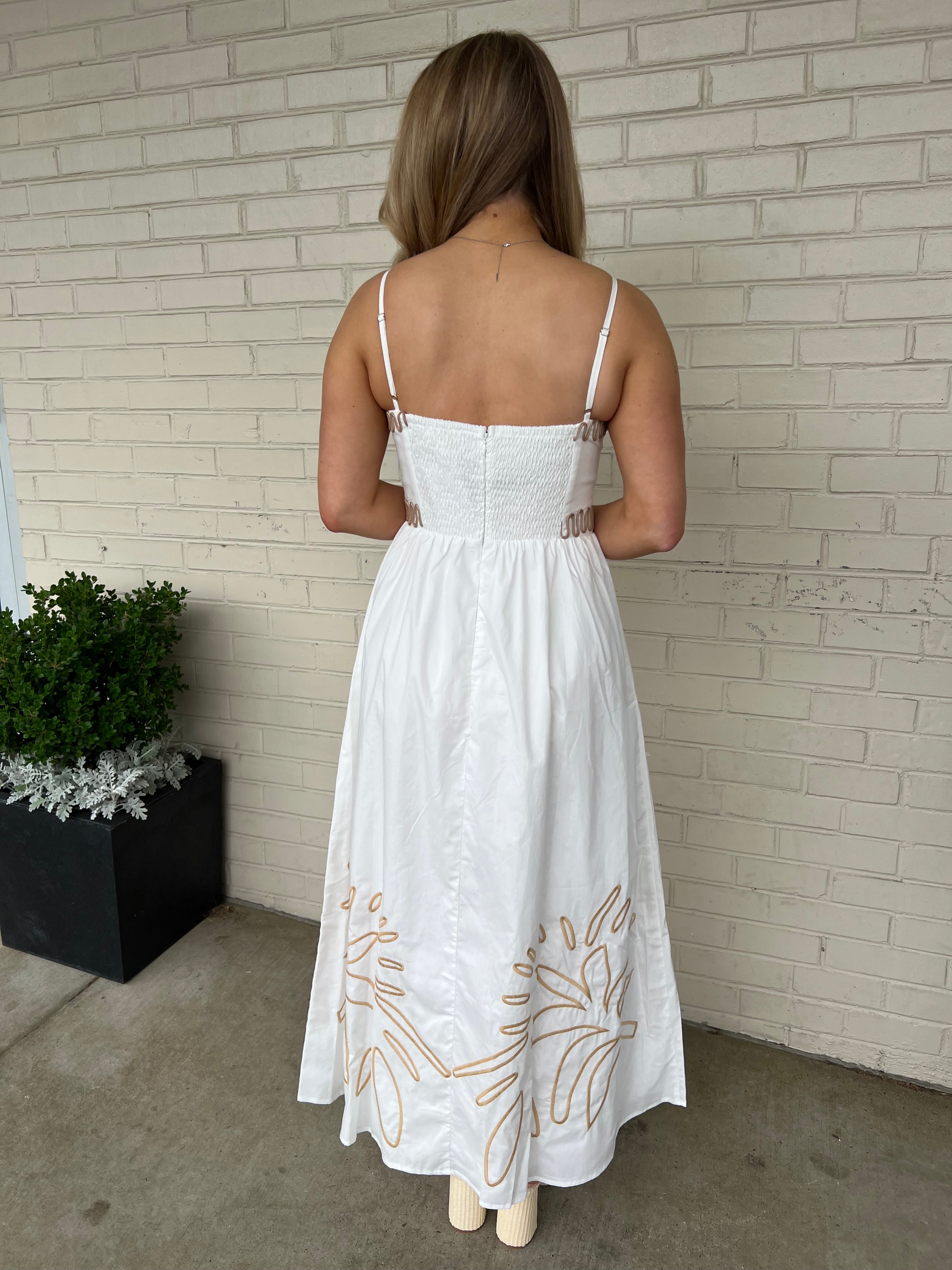 Lalavon | Jax Off White Midi Dress | Sweetest Stitch Boutique