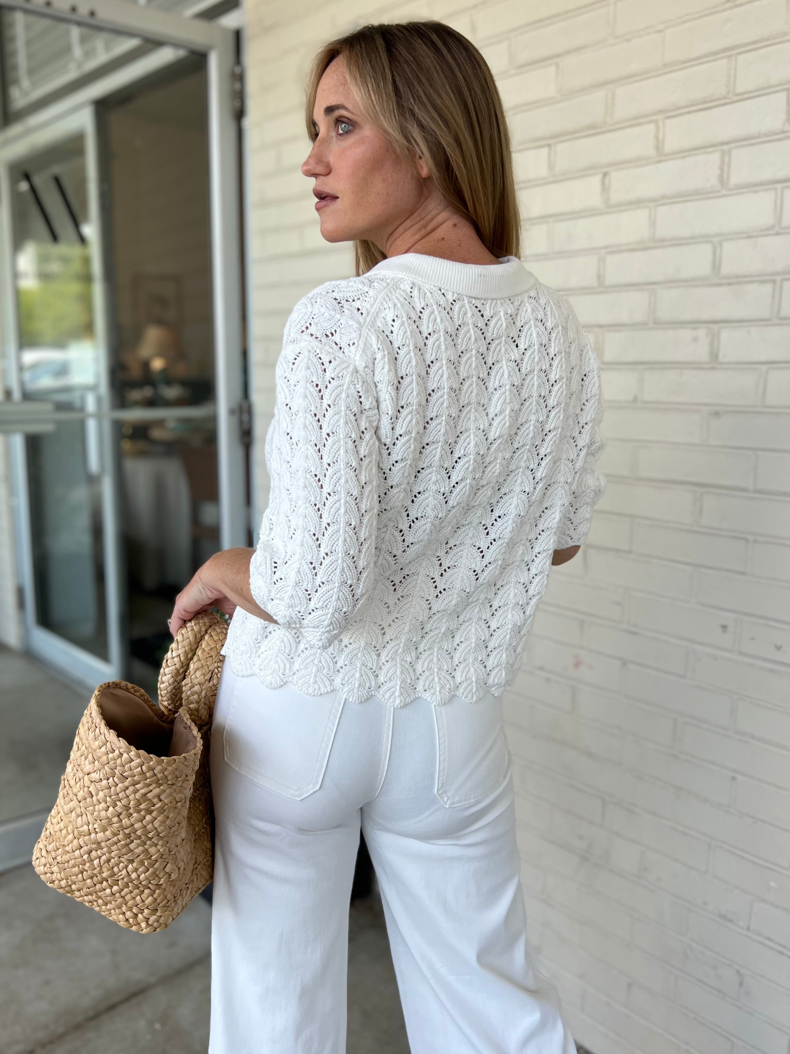 Current Air | Monica Short Sleeve Cardigan | Sweetest Stitch Boutique