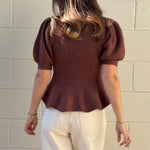 Strut & Bolt | Nina Peplum Knit Top | Sweetest Stitch Boutique