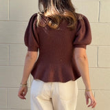 Strut & Bolt | Nina Peplum Knit Top | Sweetest Stitch Boutique