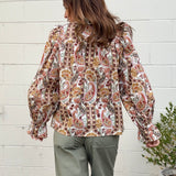 Entro | Mindy Paisley V-Neck Top | Sweetest Stitch Boutique