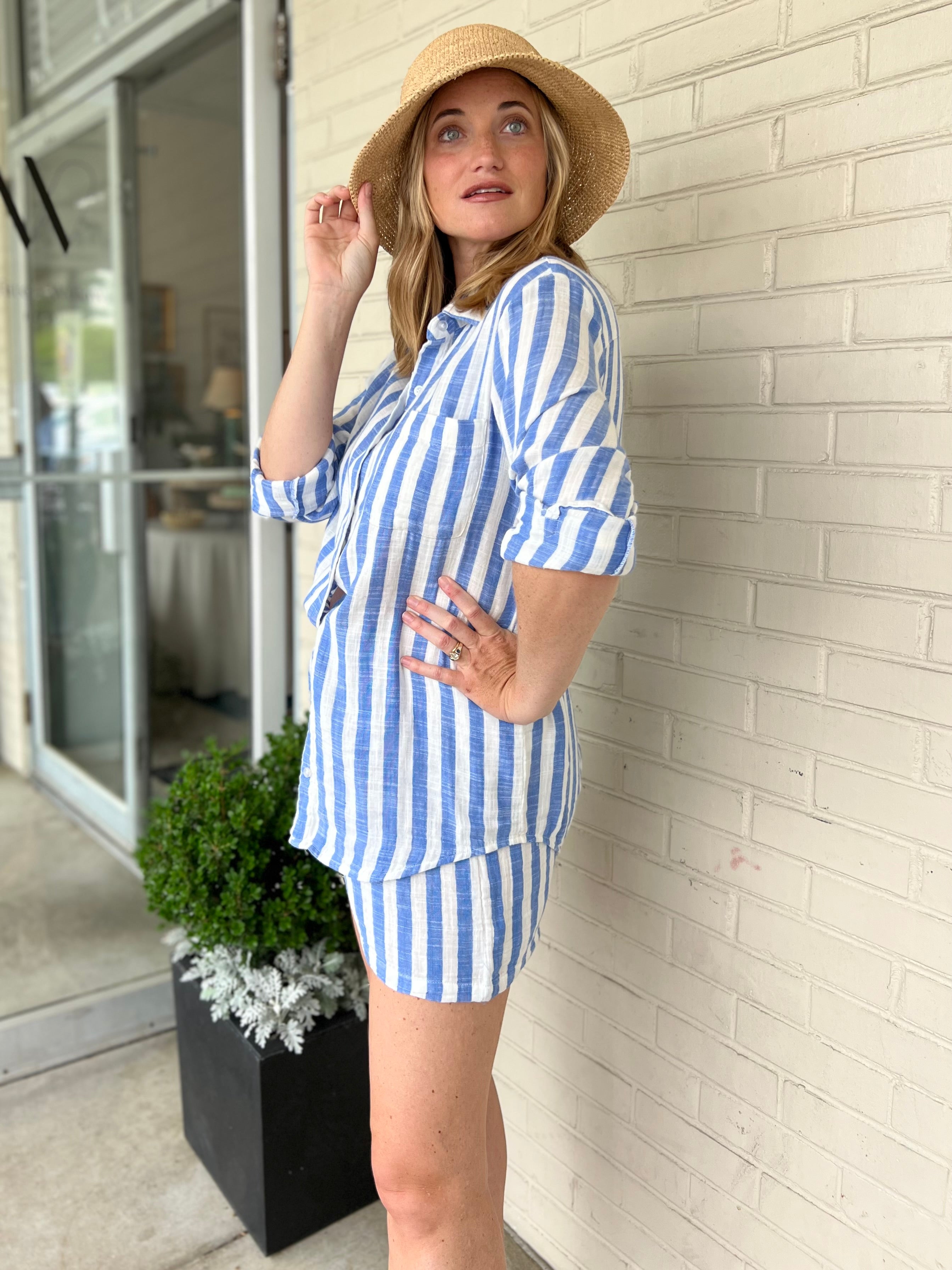 Z Supply | Morning Stripe Boxer | Sweetest Stitch Boutique Richmond