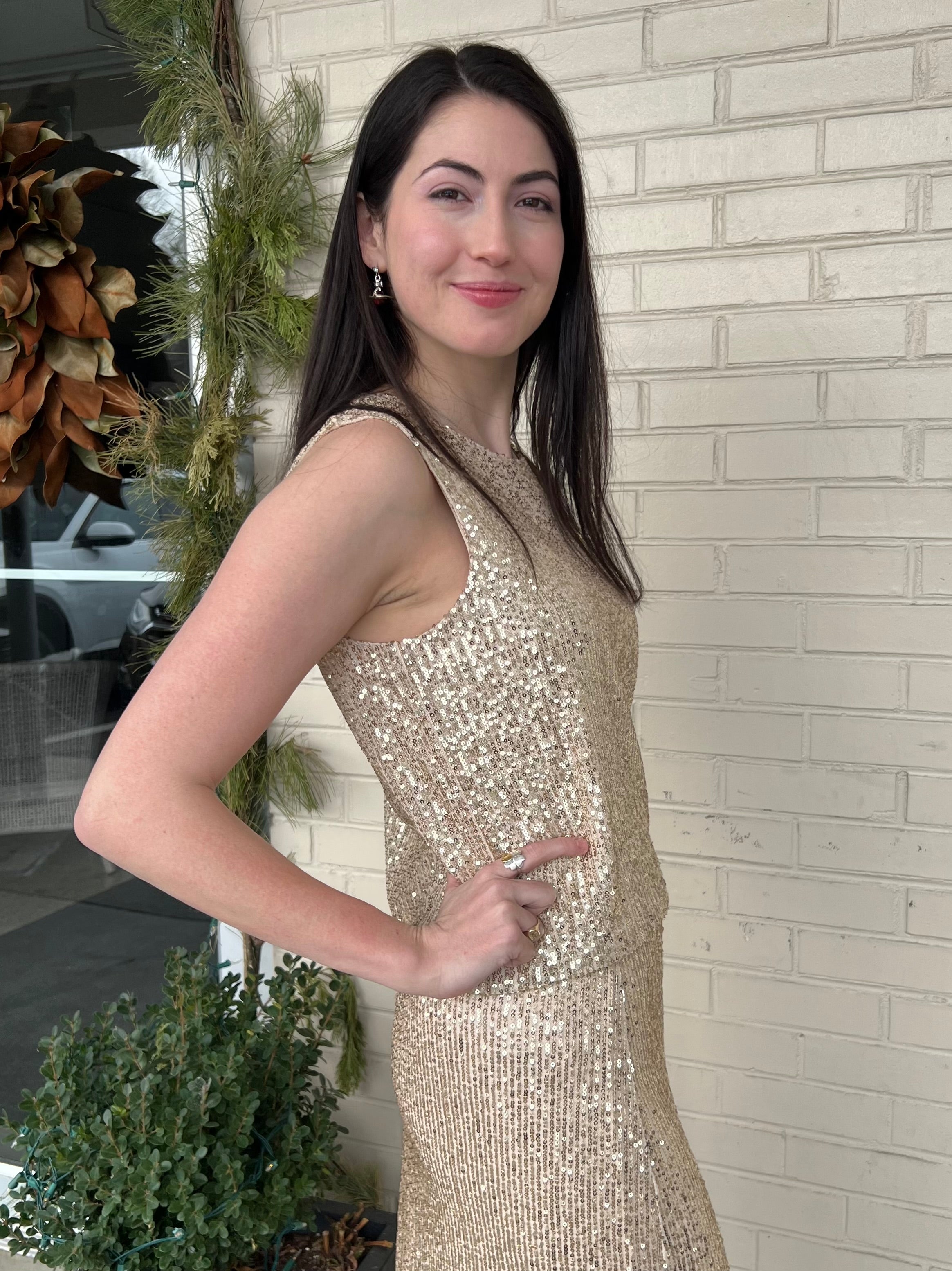 Sloane Sequin Top
