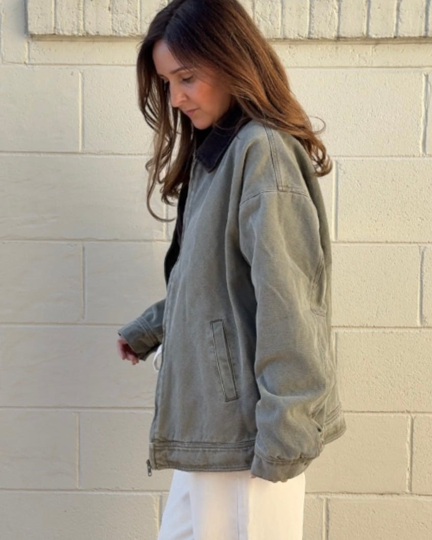 Olivaceous | Lennox Barn Jacket | Sweetest Stitch Boutique Richmond