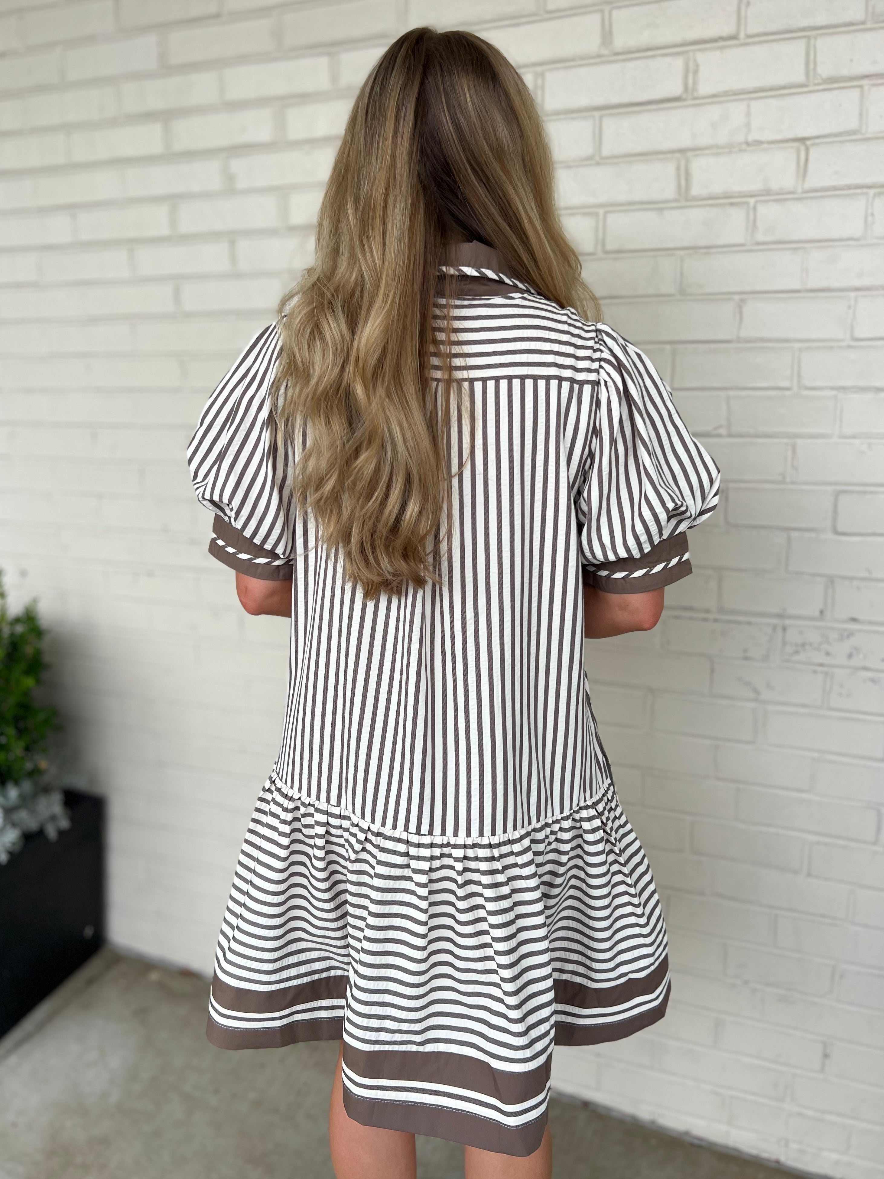 Entro | Adelaide Striped Mini Dress | Sweetest Stitch Boutique