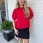 Strut & Bolt | Nina Short Sleeve Knit Top | Sweetest Stitch Boutique