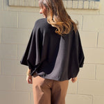 Entro | Lara Mock Neck Cape Top | Sweetest Stitch Boutique RVA
