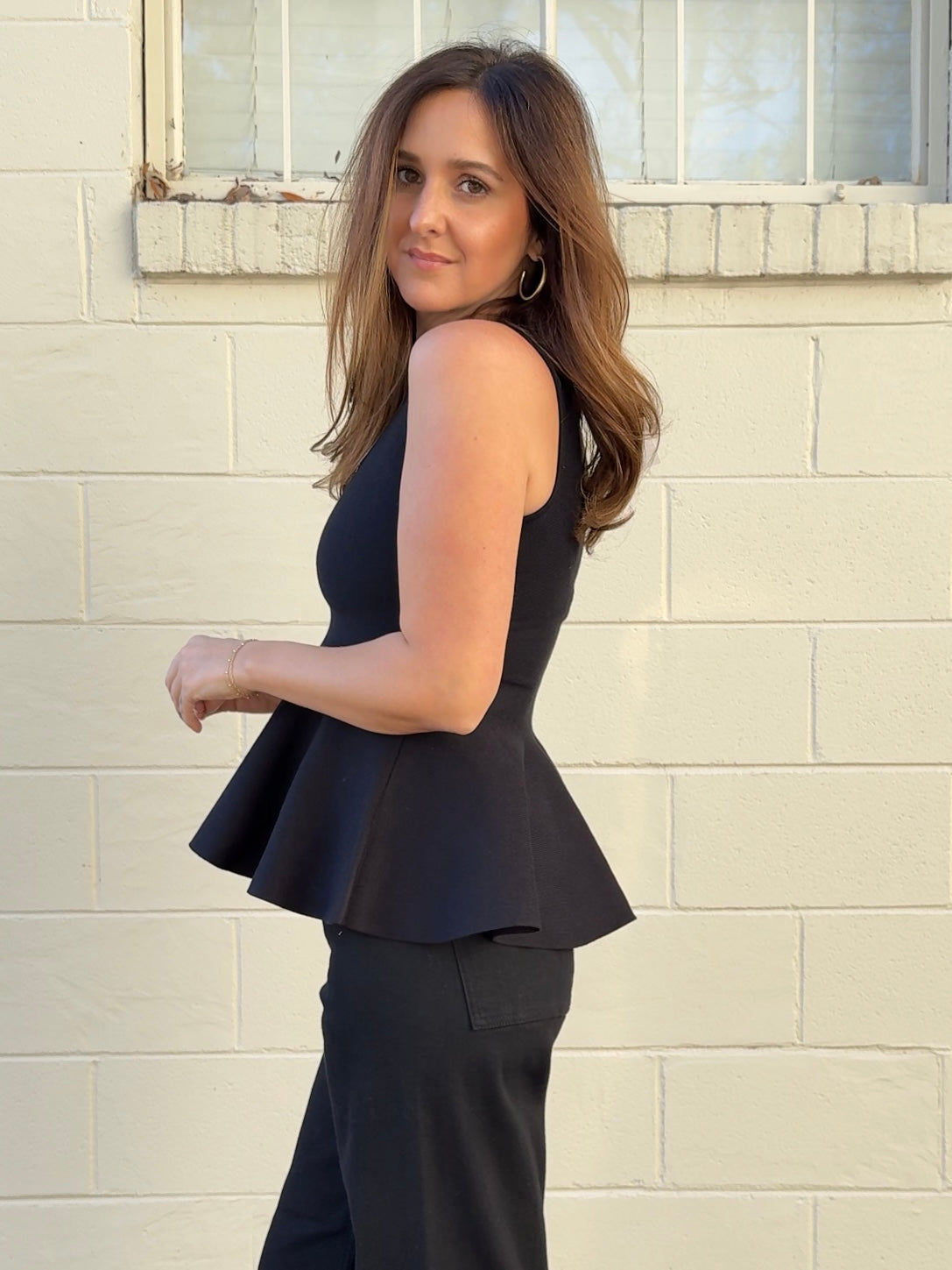 Fore | Dani Peplum Knit Top | Sweetest Stitch Boutique Richmond