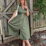 Entro | Lyla Short Sleeve Midi Dress | Sweetest Stitch Boutique