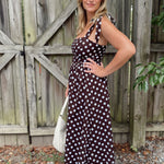 Day + Moon | Everleigh Polka Dot Midi Dress | Sweetest Stitch Boutique