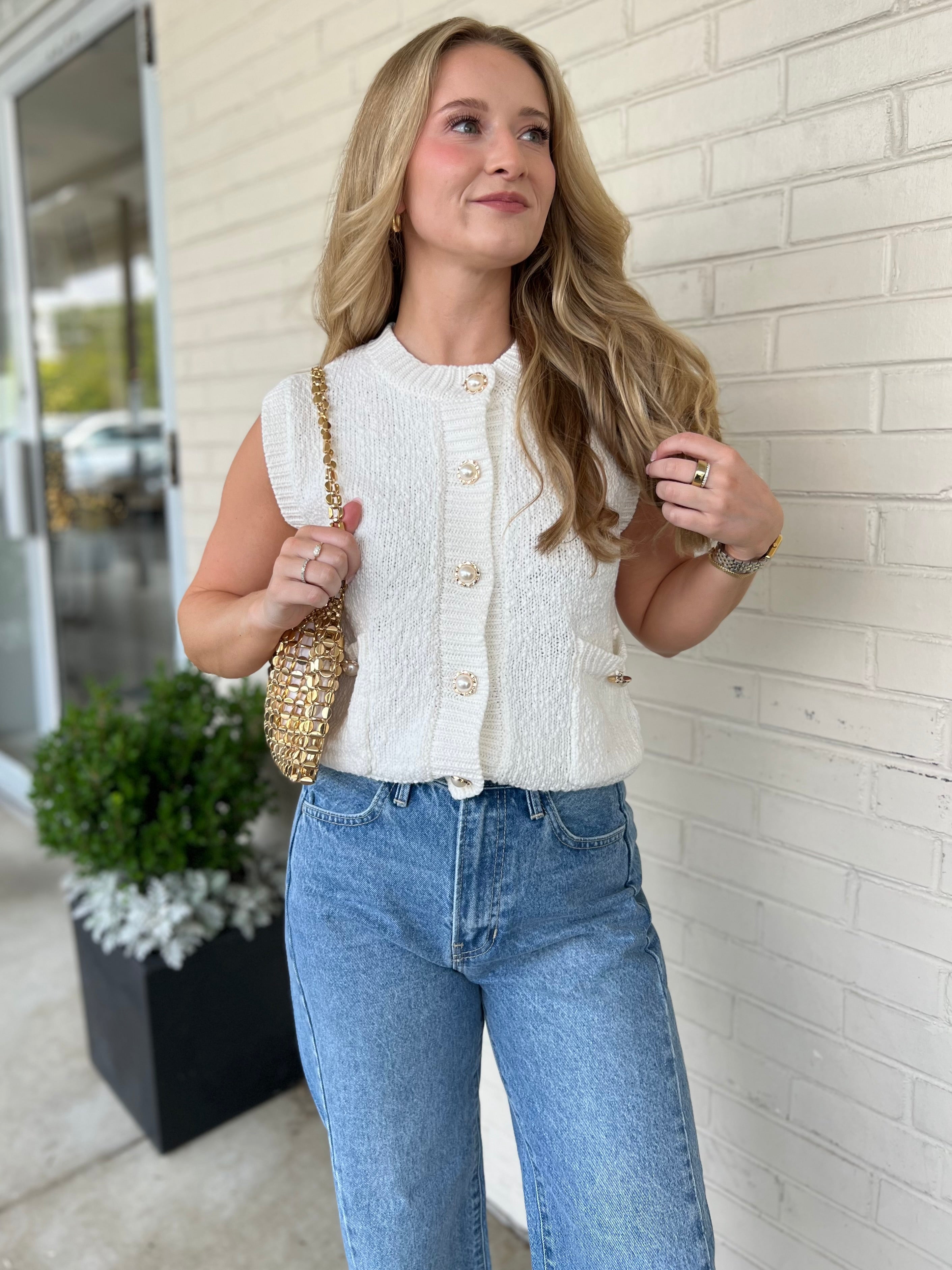 Strut & Bolt | Millie Button Front Vest | Sweetest Stitch Boutique