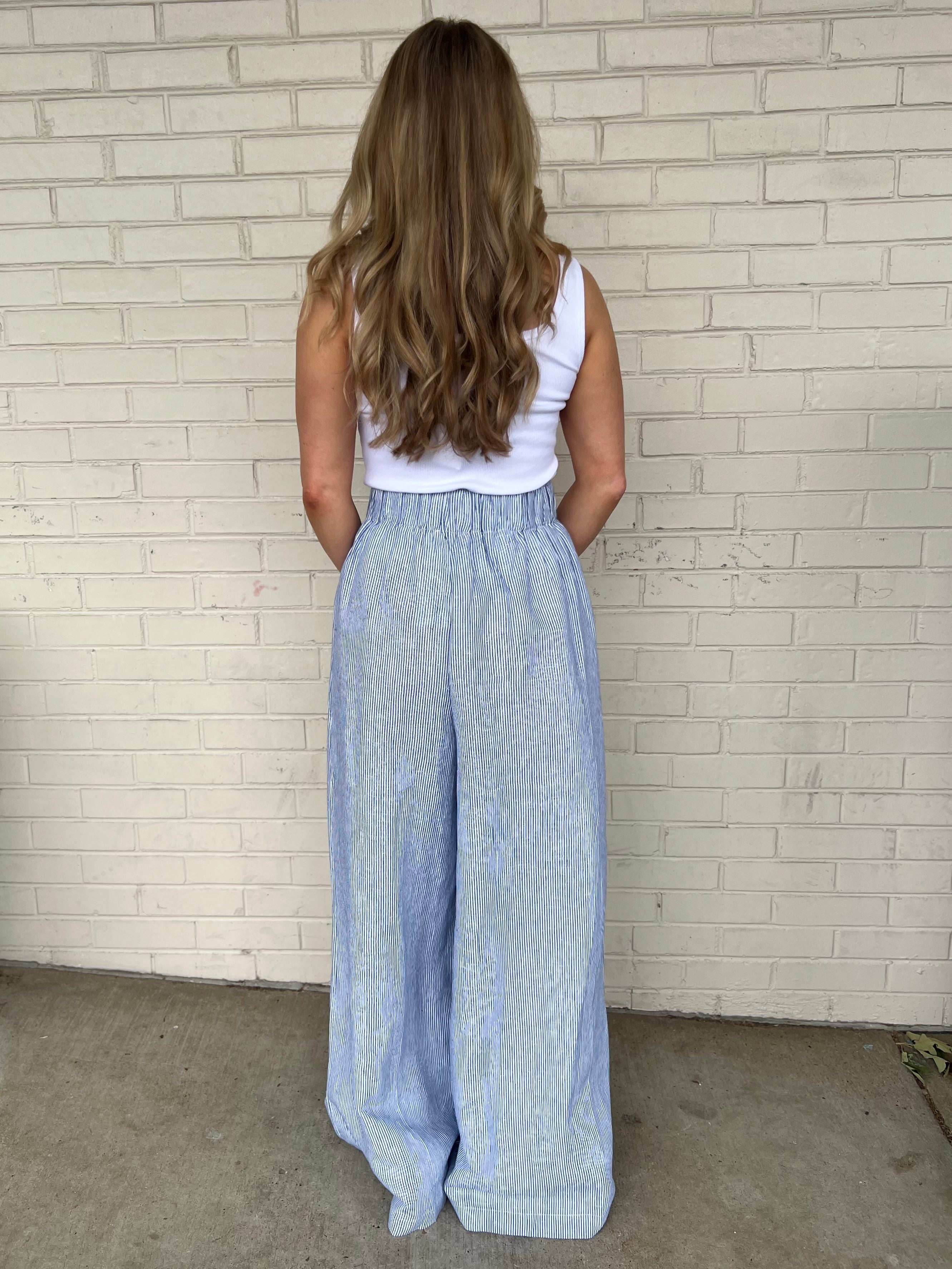 Olivaceous | Kenny Striped Wide Leg Flare Pants | Sweetest Stitch
