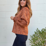 Entro | Gia Textured V-Neck Top | Sweetest Stitch Boutique