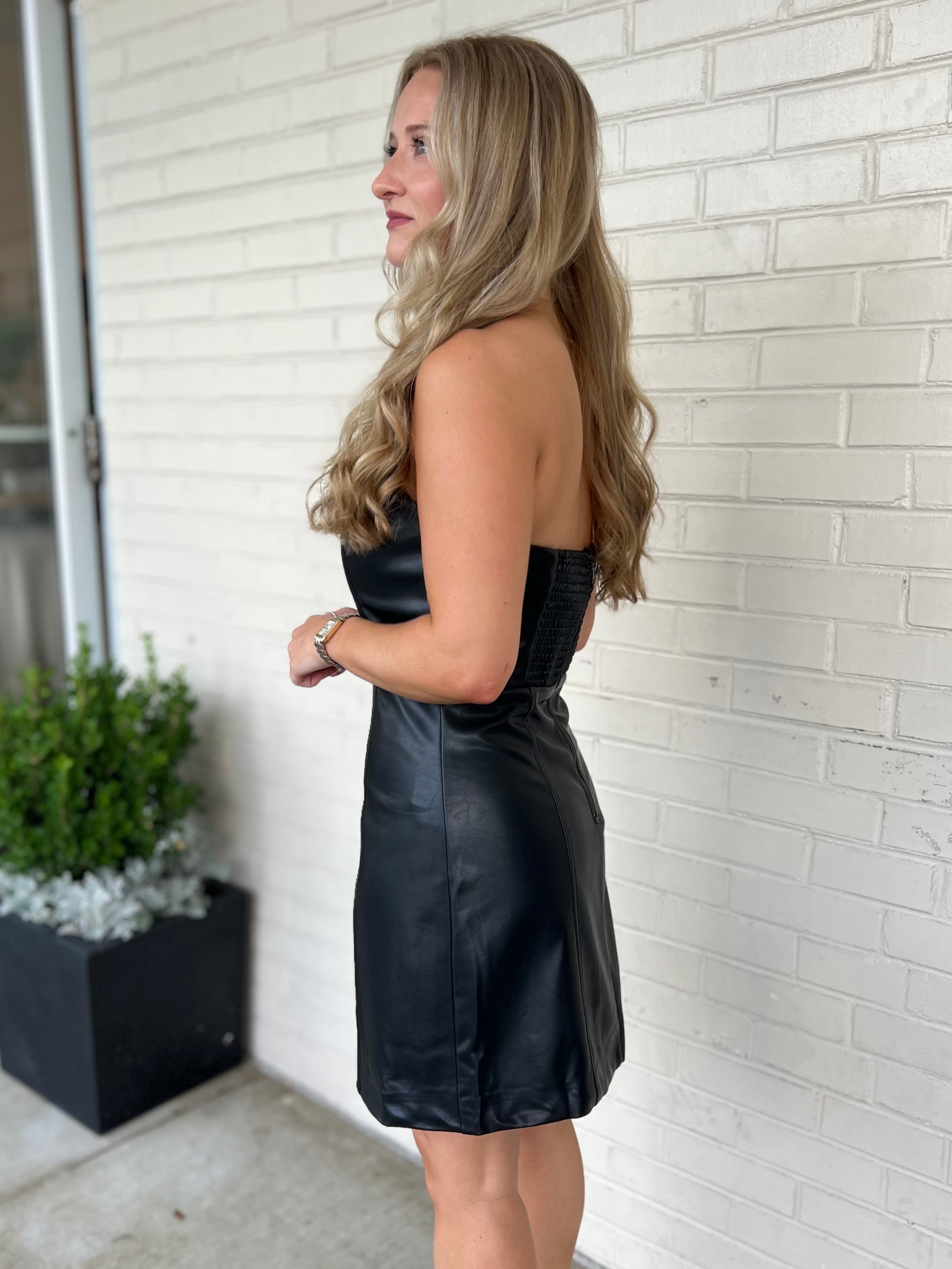 ASTR the Label | Keyana Faux Leather Mini Dress | Sweetest Stitch