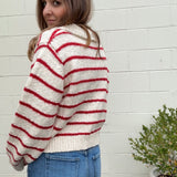 Miou Muse | Ayla Striped Button Front Cardigan | Sweetest Stitch
