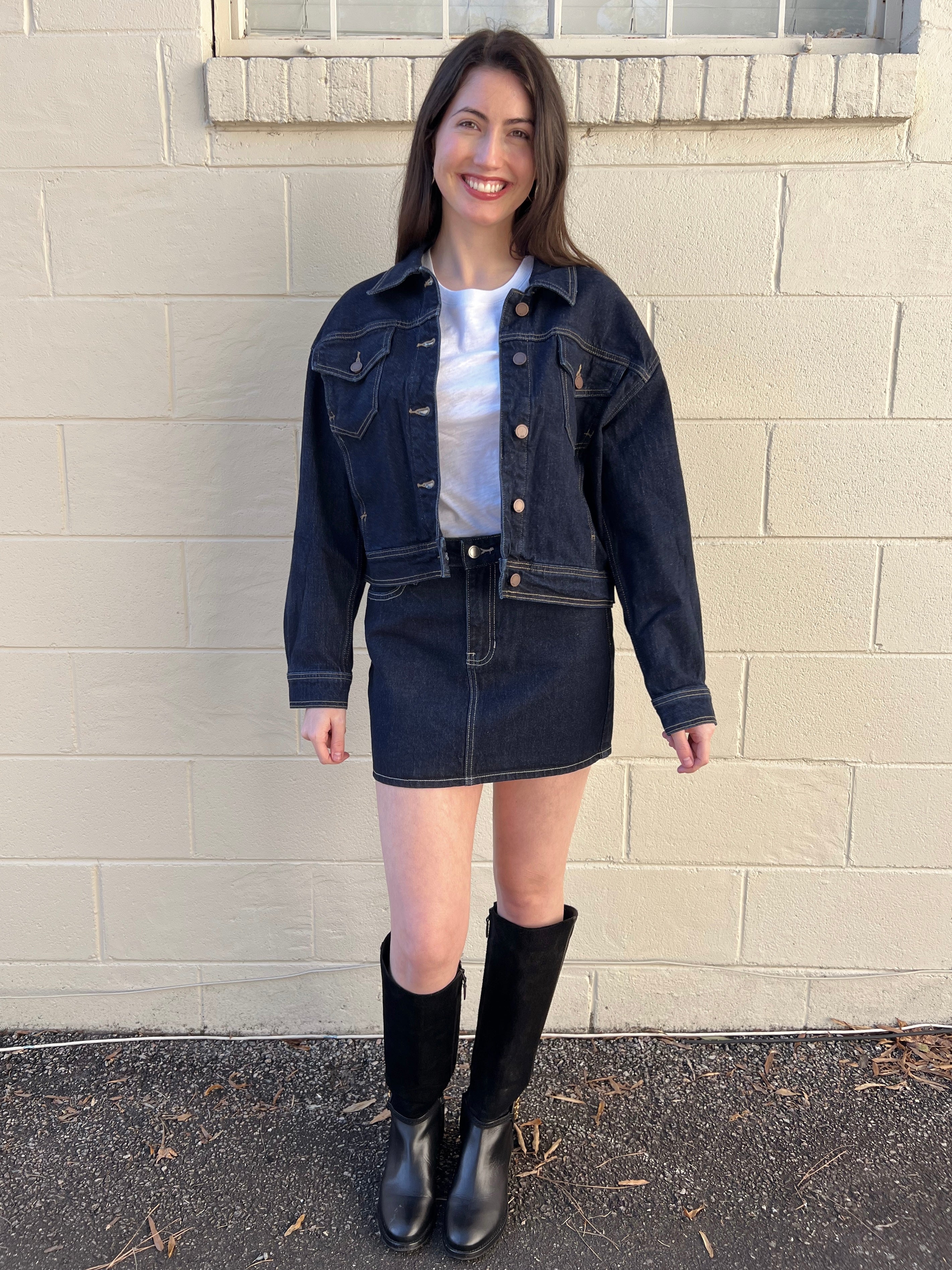 Just Black Denim | Dark Wash Denim Jacket | Sweetest Stitch