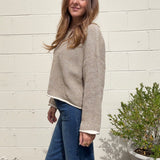 Crescent | Alondra Contrast Trim Sweater | Sweetest Stitch Boutique