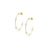 Sahira Jewelry | Molly Pearl Hoops | Sweetest Stitch Boutique