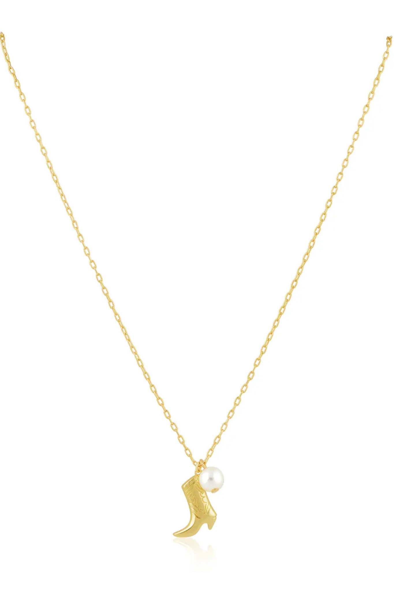 Sahira Jewelry | Boot N' Pearl Necklace | Sweetest Stitch Boutique