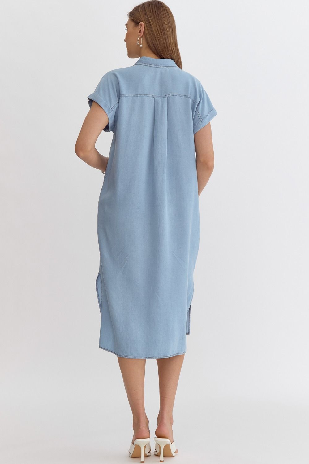 Entro | Denim Midi Dress | Sweetest Stitch Shop Cute Dresses RVA