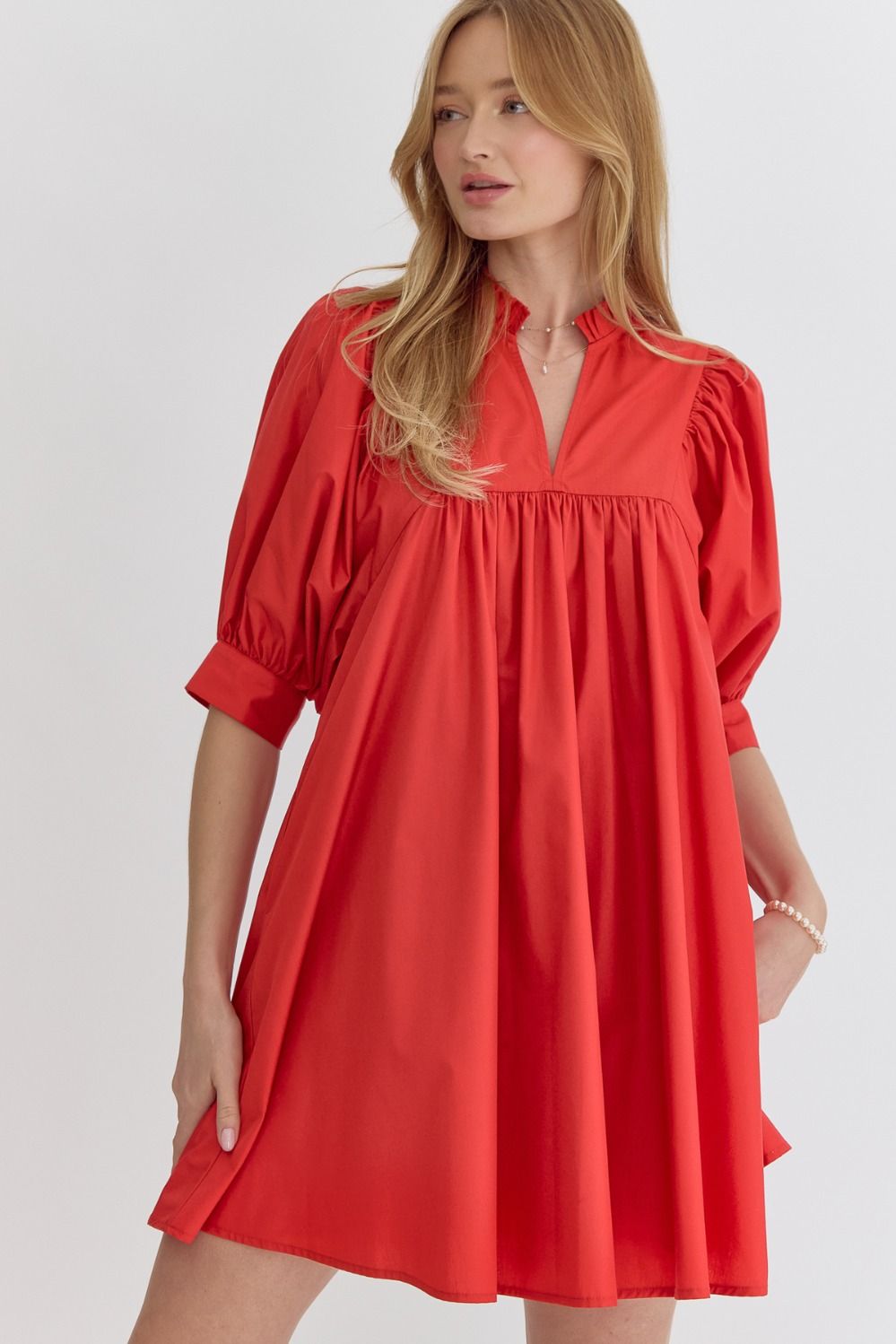 Entro | Red Babydoll Dress | Sweetest Stitch Shop Cute Dresses RVA