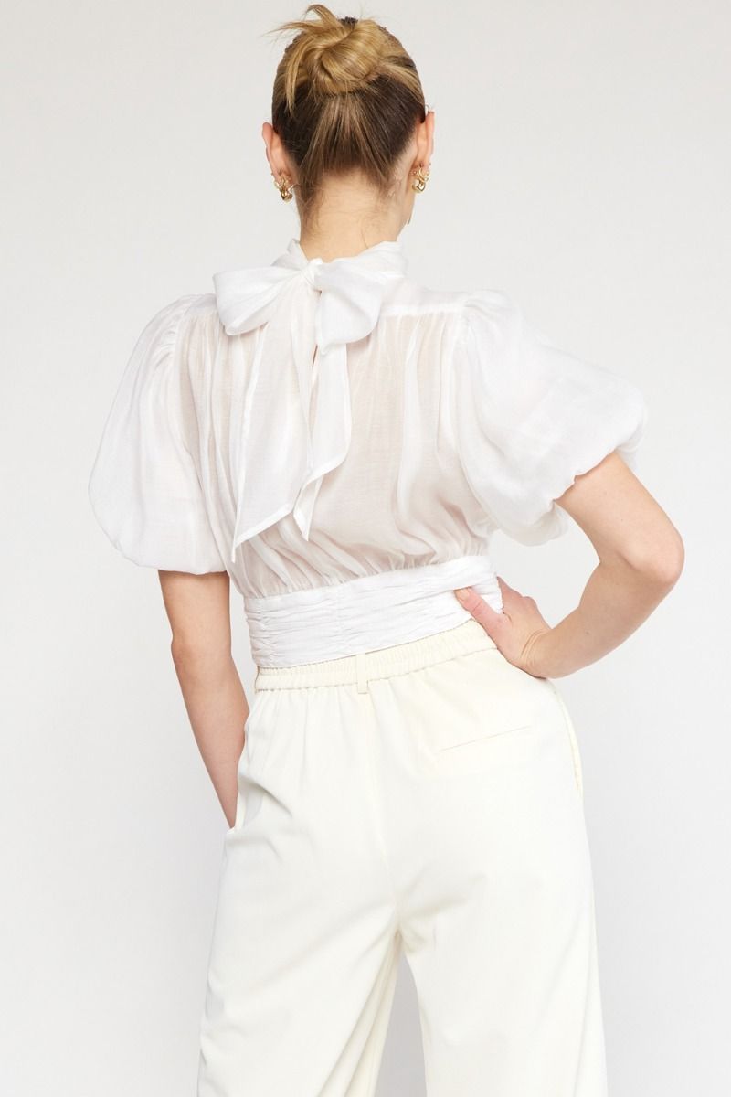 Entro | White Going Out Top | Sweetest Stitch Online Boutique