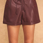 Strut & Bolt | Lisa Faux Leather Shorts | Sweetest Stitch Boutique RVA