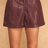 Strut & Bolt | Lisa Faux Leather Shorts | Sweetest Stitch Boutique RVA