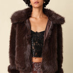 Olivaceous | Jenna Faux Fur Jacket | Sweetest Stitch Boutique RVA