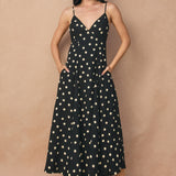 Dress Forum | Madelyn Polka Dot Midi Dress | Sweetest Stitch Boutique