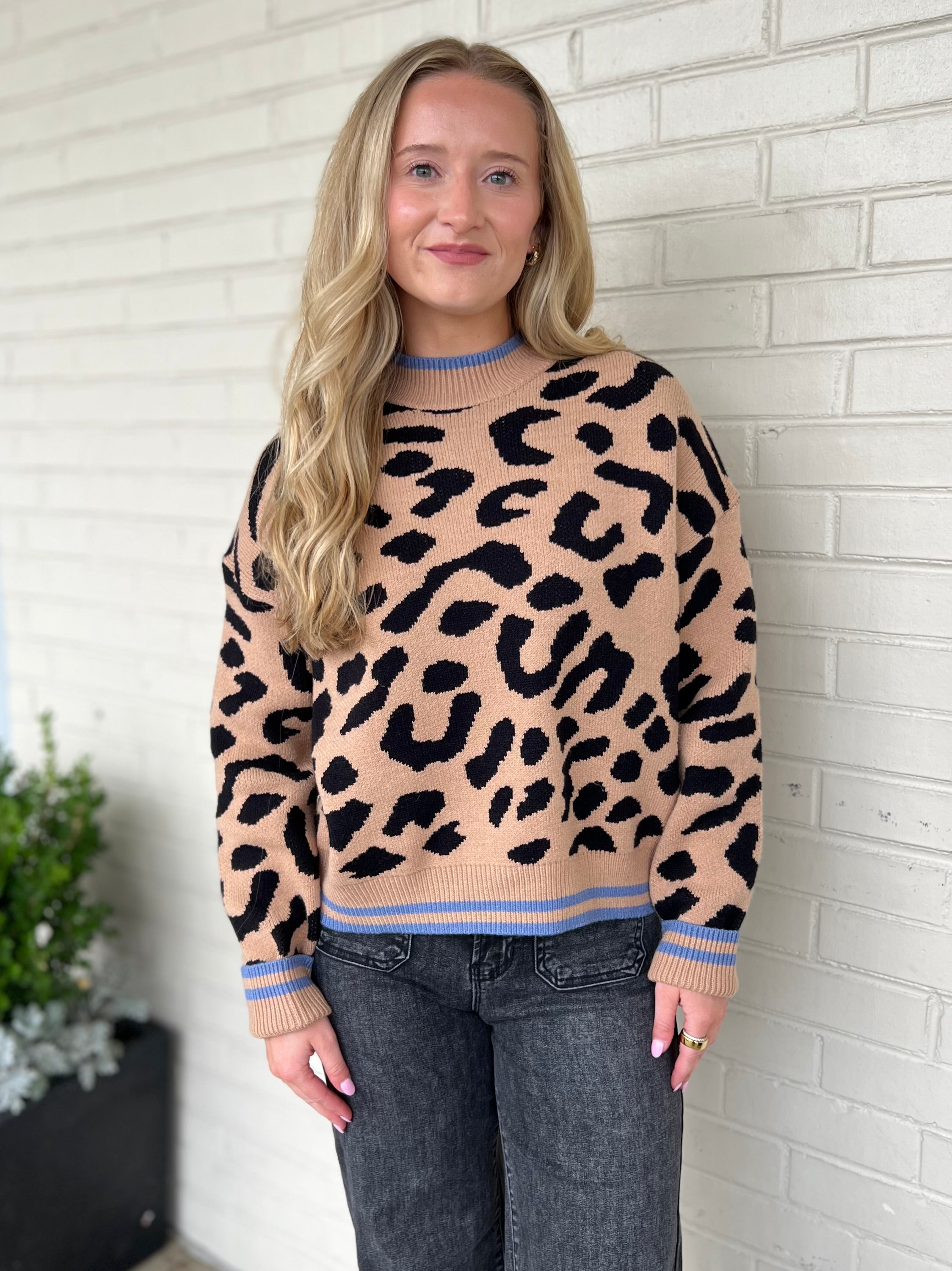 THML | Emmy Leopard Sweater | Sweetest Stitch