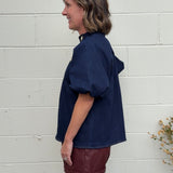 THML | Maeve Denim Puff Sleeve Top | Sweetest Stitch Boutique RVA