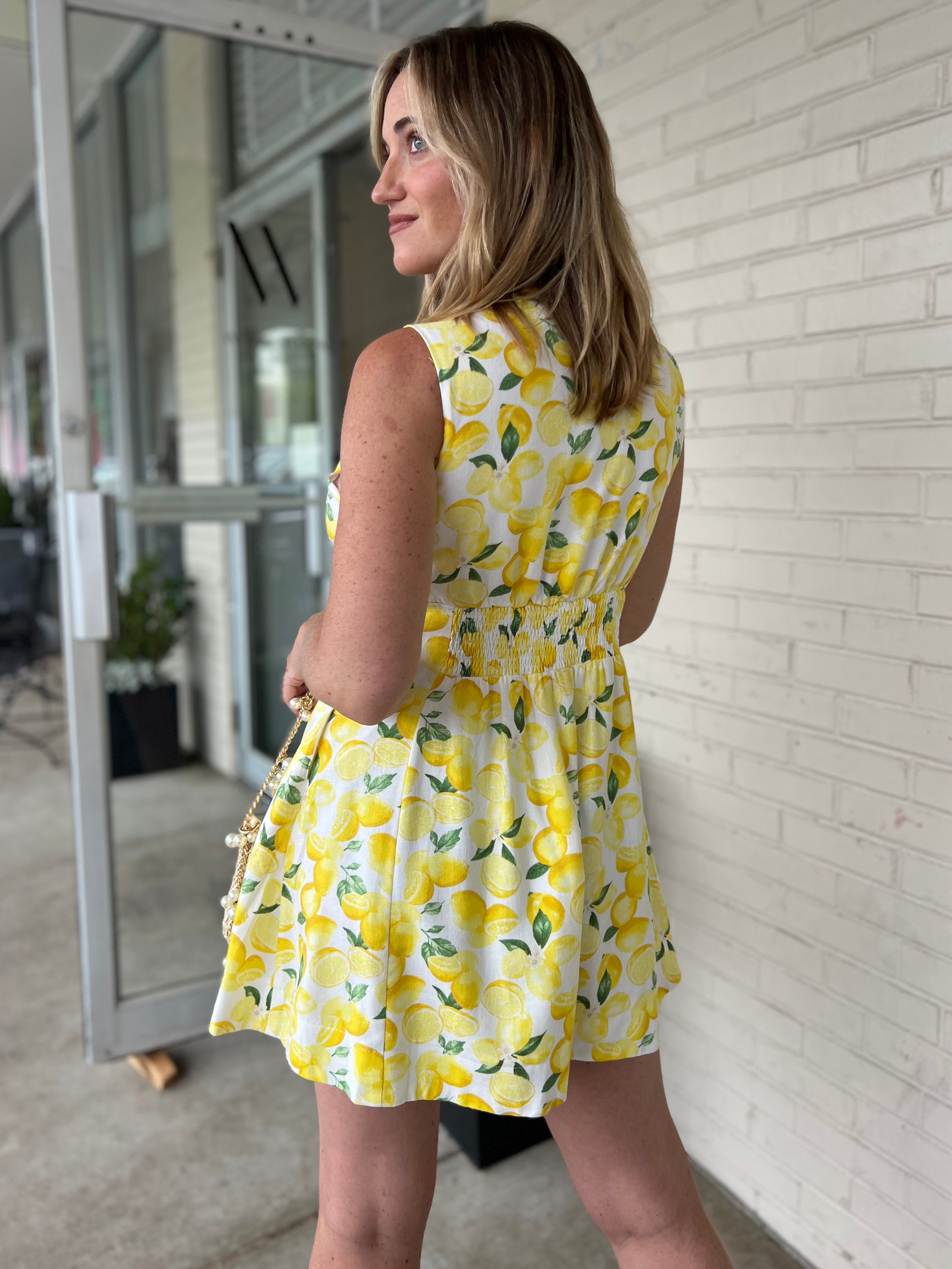 Mustard Seed | Bella Lemon Mini Dress | Sweetest Stitch Boutique