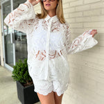 Miou Muse | Victoria Eyelet Shirt | Sweetest Stitch