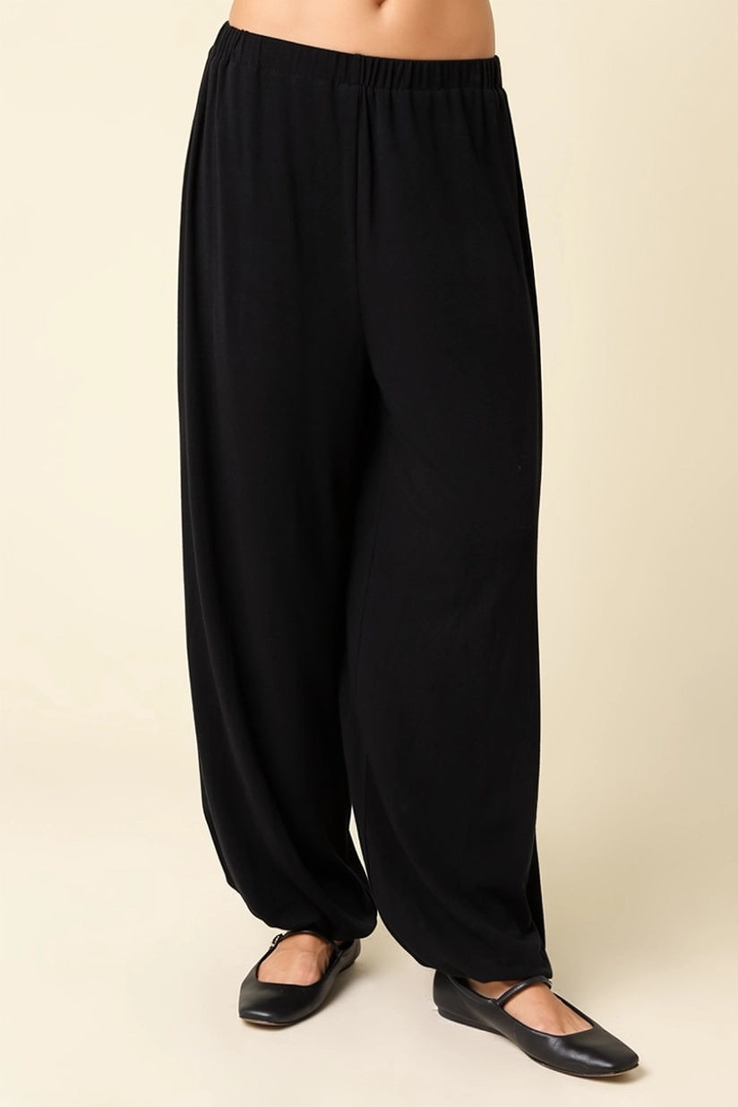 Olivaceous | Penelope Gathered Hem Pants | Sweetest Stitch Boutique