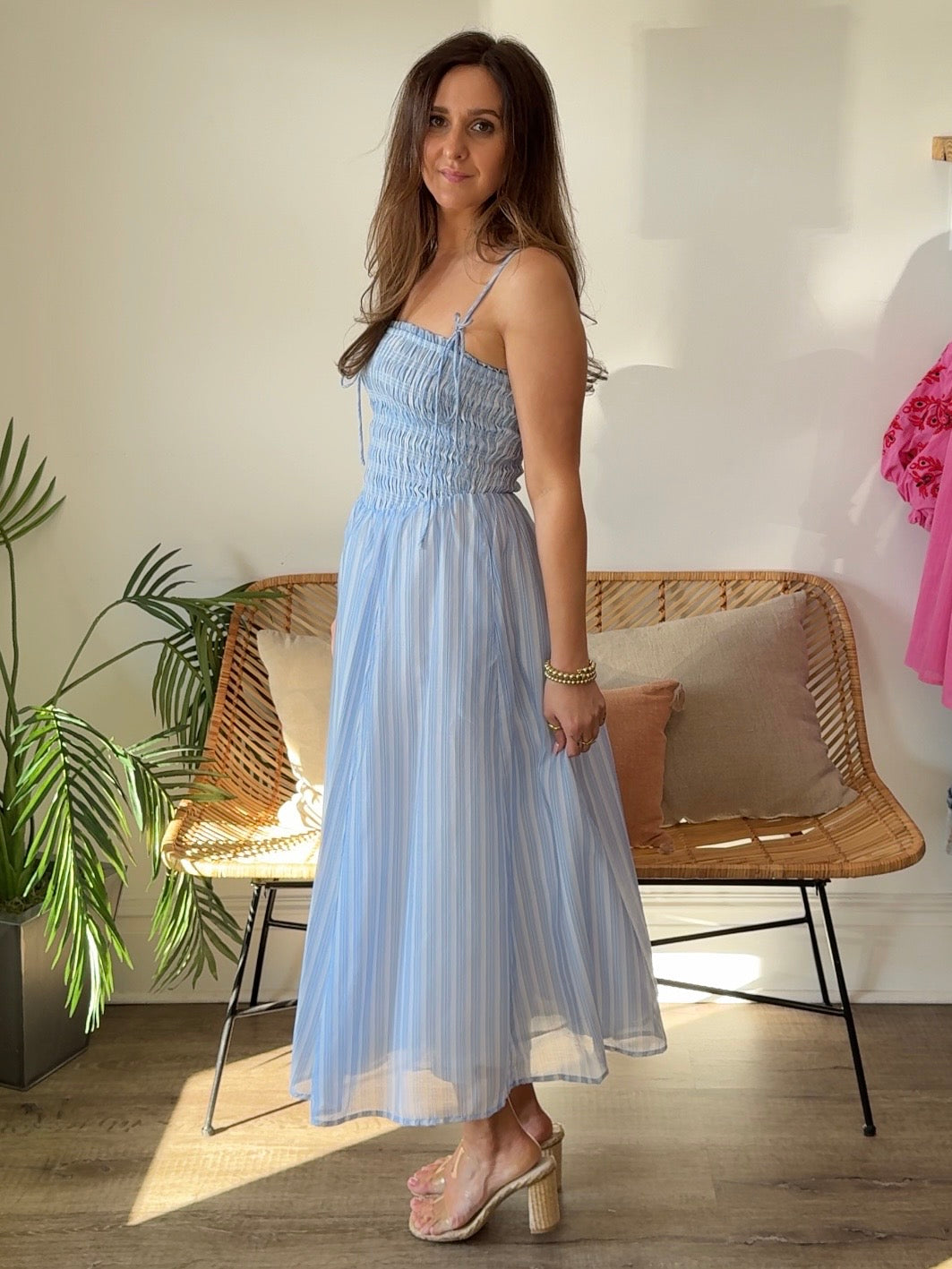 ASTR The Label | Harmoni Smocked Midi Dress | Sweetest Stitch RVA