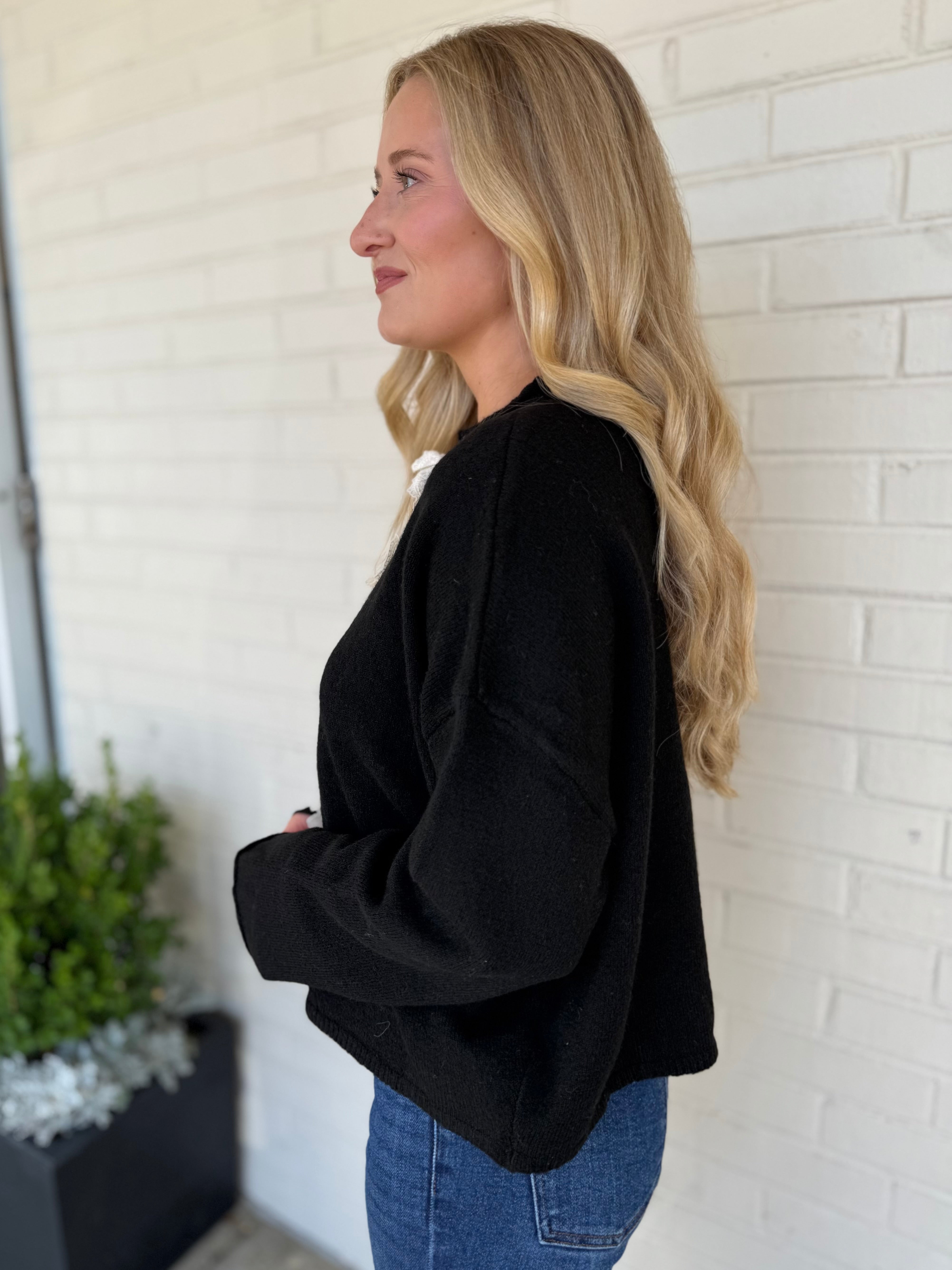 Miou Muse | Emily Lace Button Front Cardigan | Sweetest Stitch