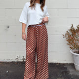 Alicia Wide Leg Polka Dot Pants