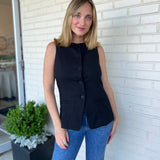 European Dream Button Front Vest