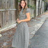 Maggie Gingham Midi Dress