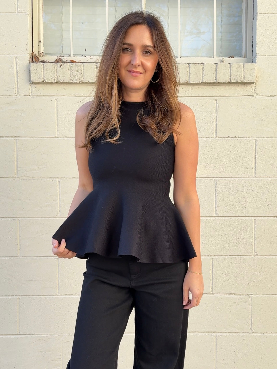 Fore | Dani Peplum Knit Top | Sweetest Stitch Boutique Richmond