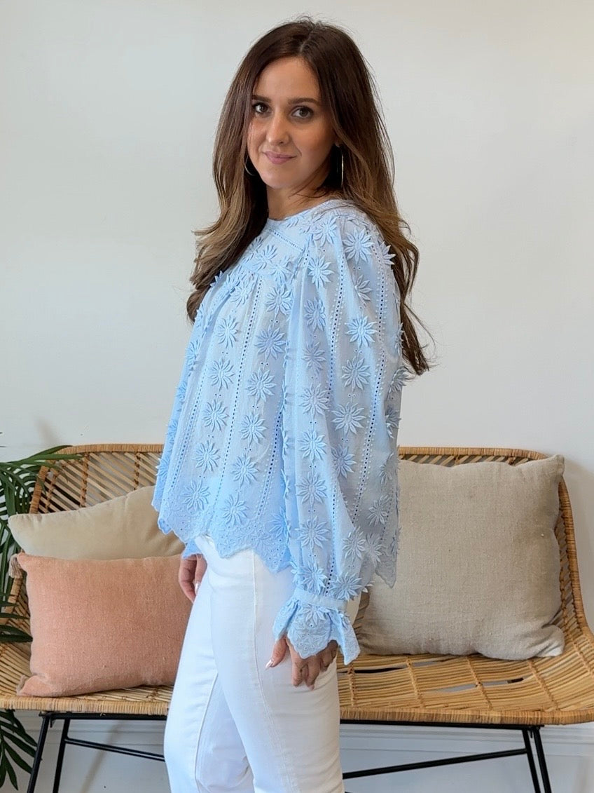 Entro | Mallory Floral Long Sleeve Top | Sweetest Stitch Boutique RVA