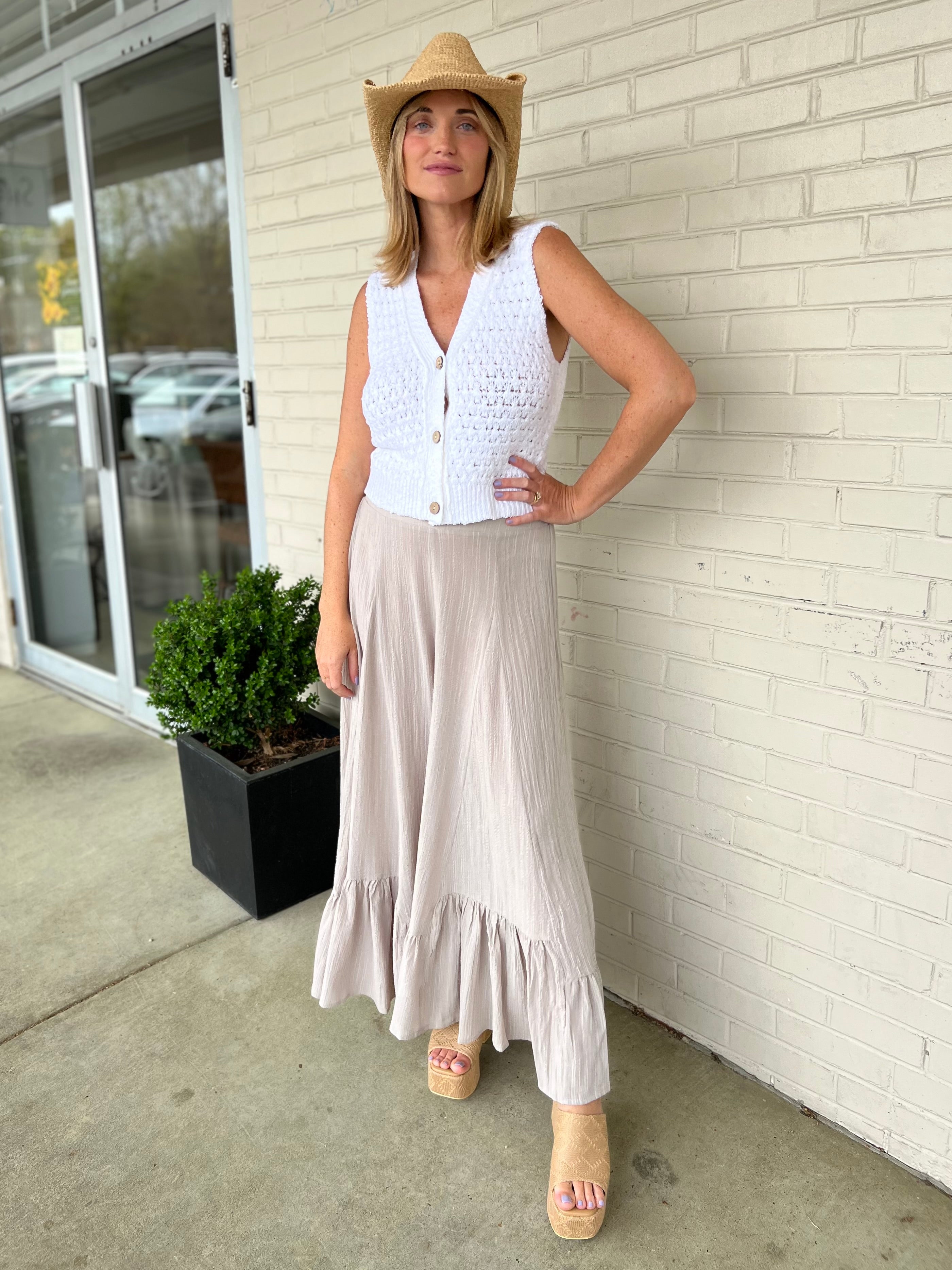 Miou Muse | Grace Wide Leg Pants | Sweetest Stitch