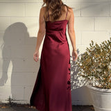 Dress Forum | Aitana Satin Maxi Dress | Sweetest Stitch Boutique